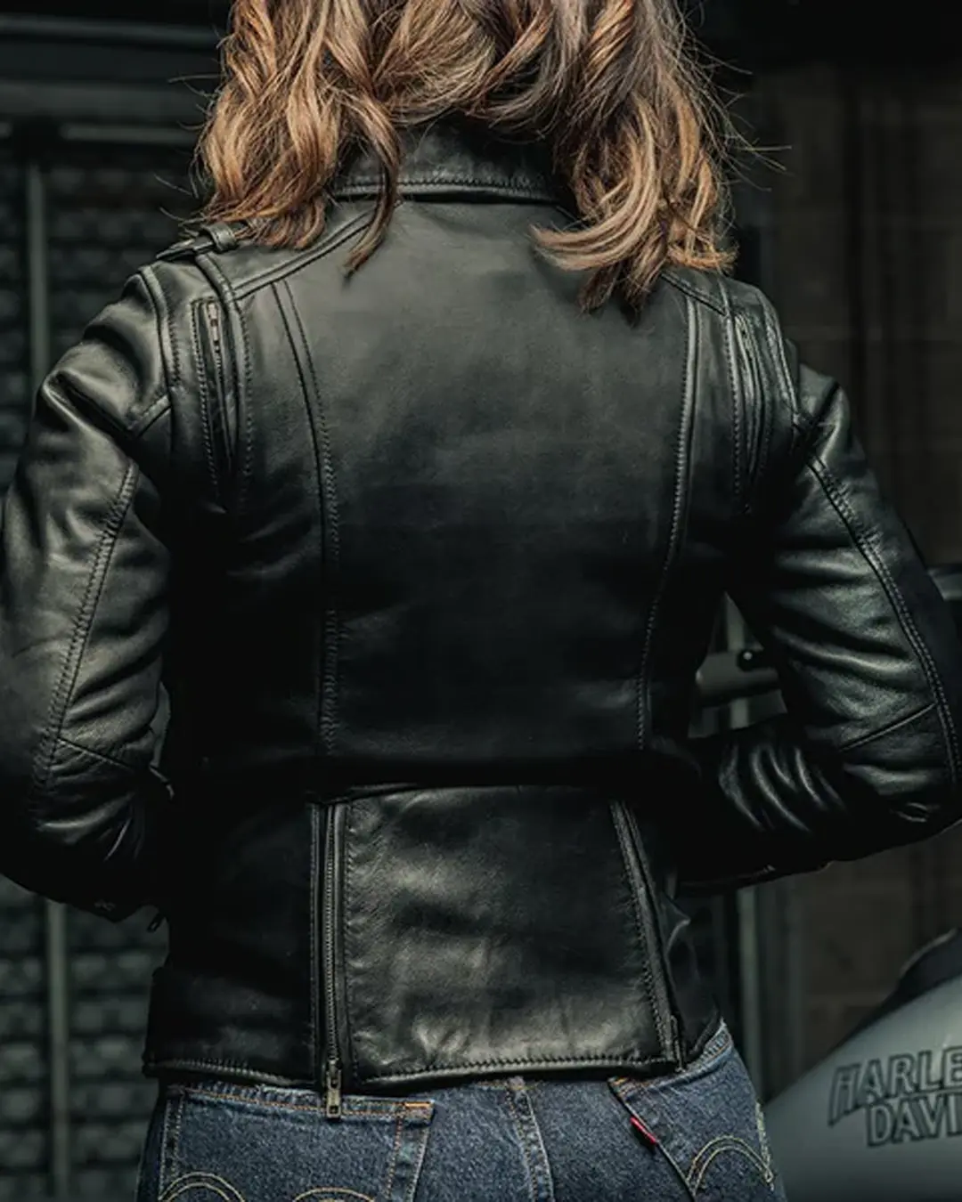 Bloom - Women's Motorcycle Leather Jacket - Image 10