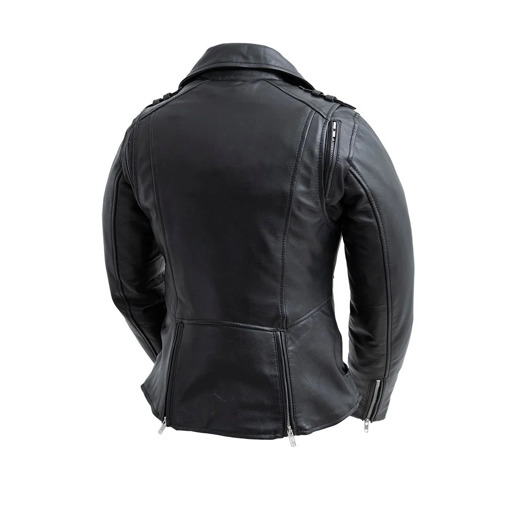 Bloom - Women's Motorcycle Leather Jacket - Image 2