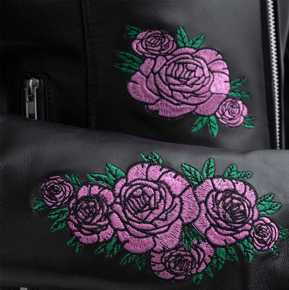 Bloom - Women's Motorcycle Leather Jacket - Image 3