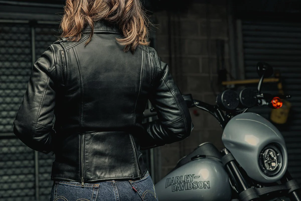 Bloom - Women's Motorcycle Leather Jacket - Image 7