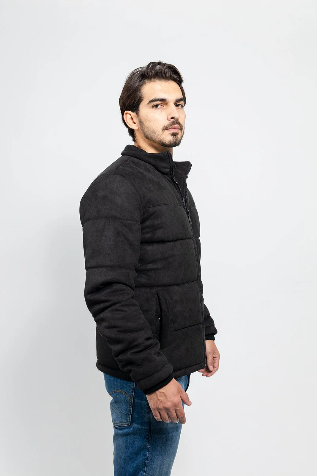 Brady Men's Vegan Faux Suede Jacket - Image 3