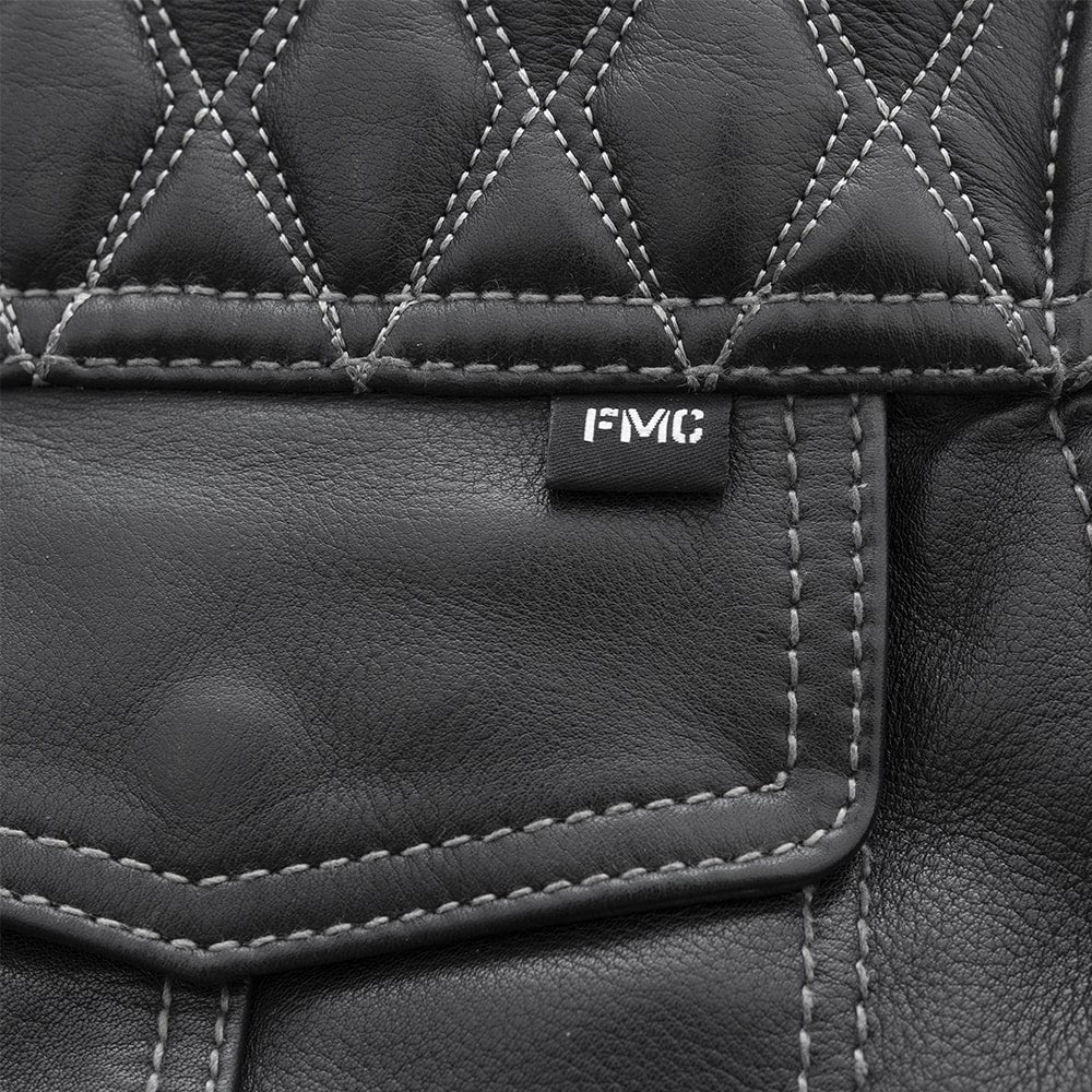 Cinder Men's Cafe Style Leather Jacket - Image 7