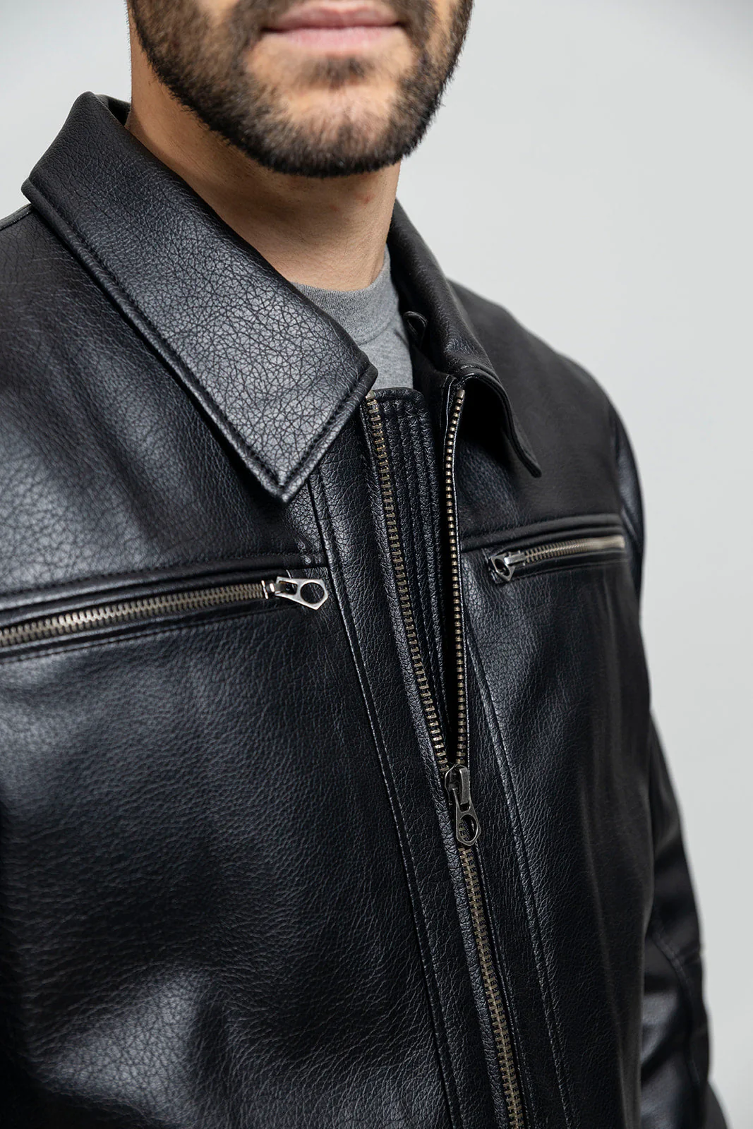 Conner Men's Vegan Faux Leather Jacket - Image 3