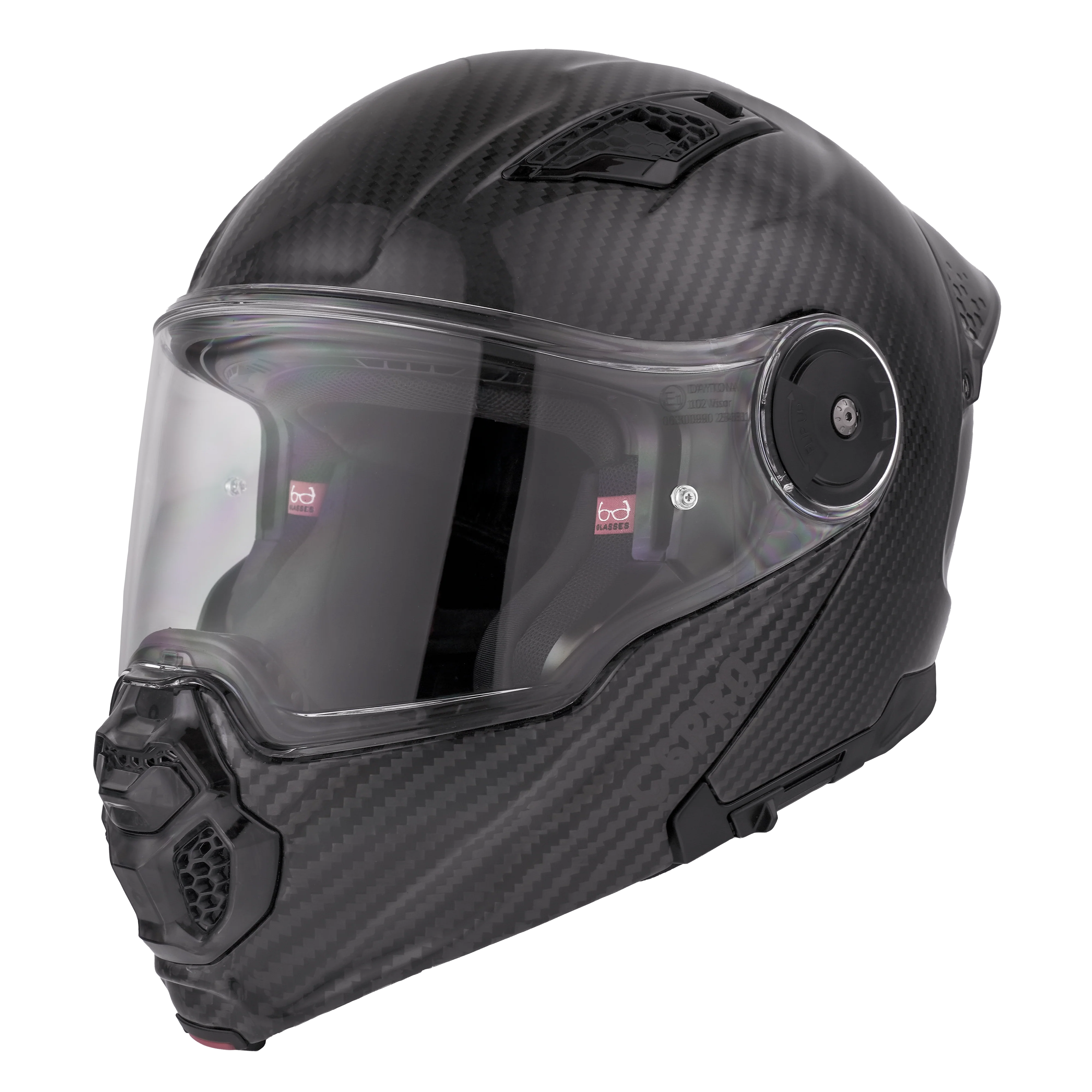 D.O.T. & ECE Daytona C6 Pro- Grey Carbon Fiber - Image 2