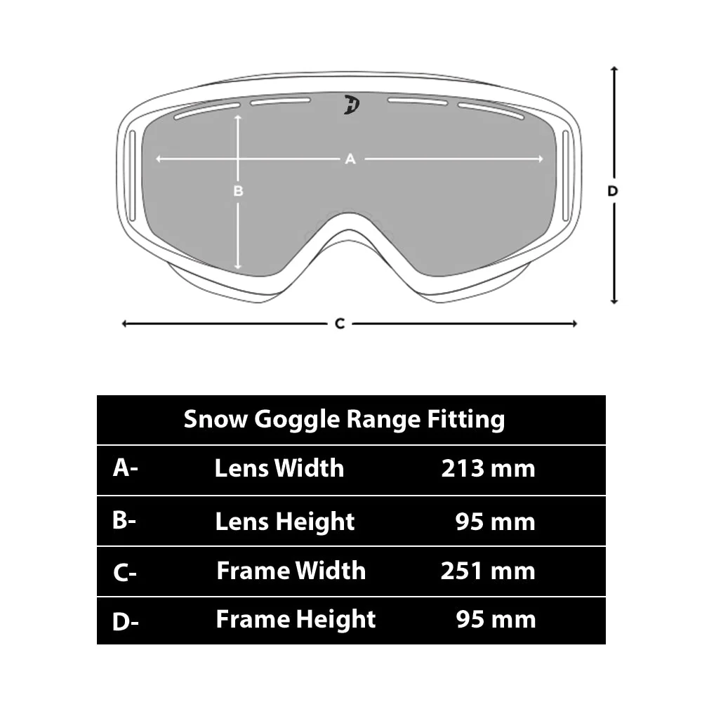 Daytona Snow Goggle Range (Includes 1 x Magnetic Frame, 3 x Magnetic Lens, 1 x Goggles Dust Cover) - Image 5