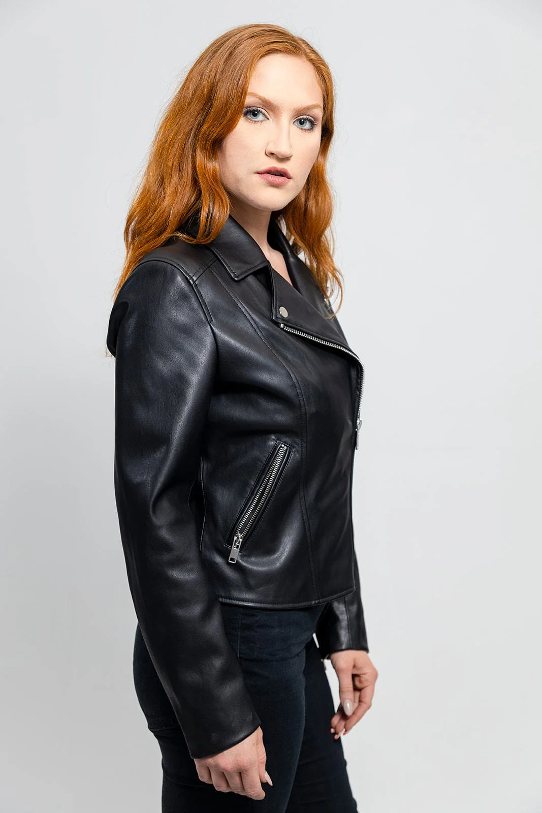 Demi Women's Vegan Faux Leather Jacket - Image 4