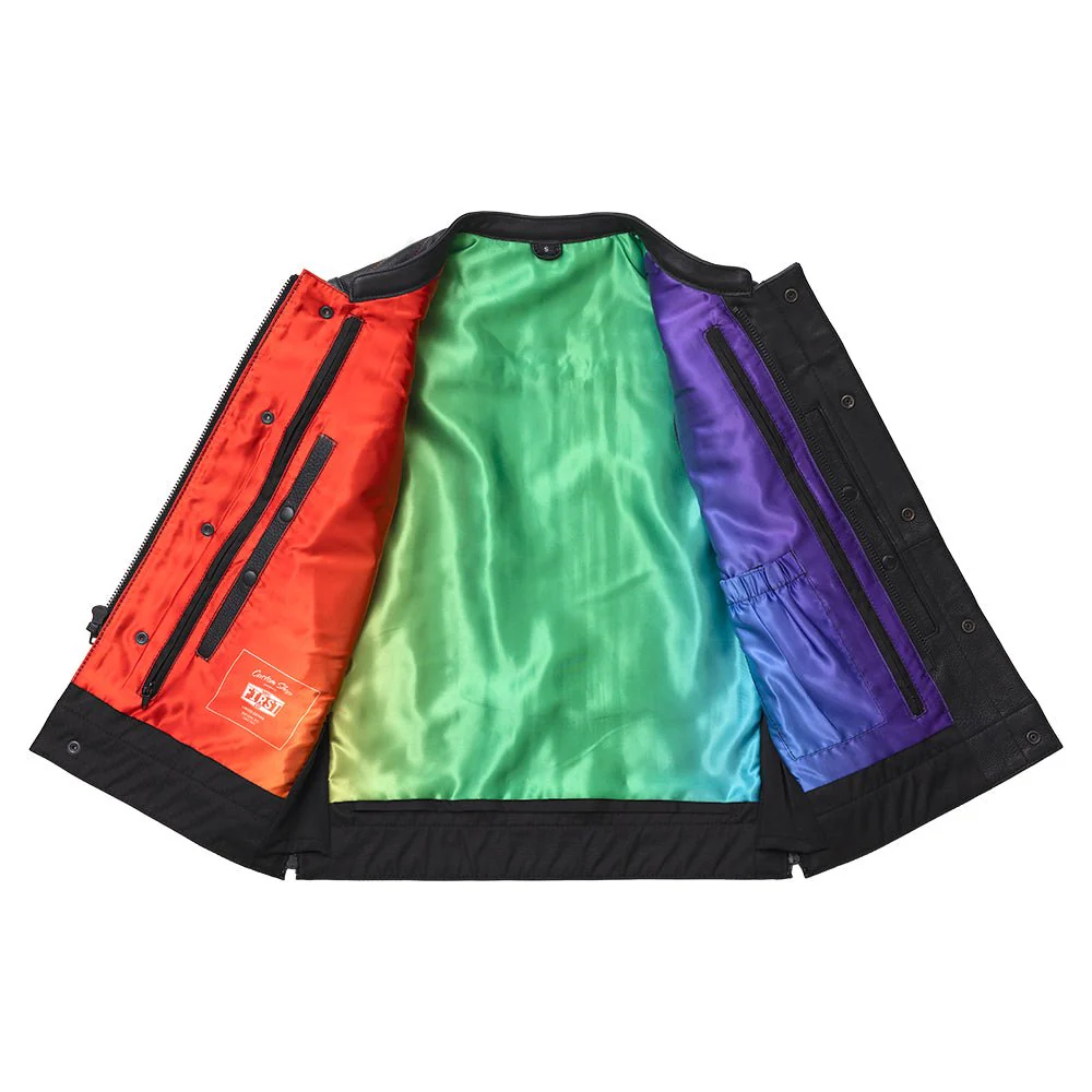 Dio - Men's Leather Motorcycle Vest - Limited Edition - Image 7