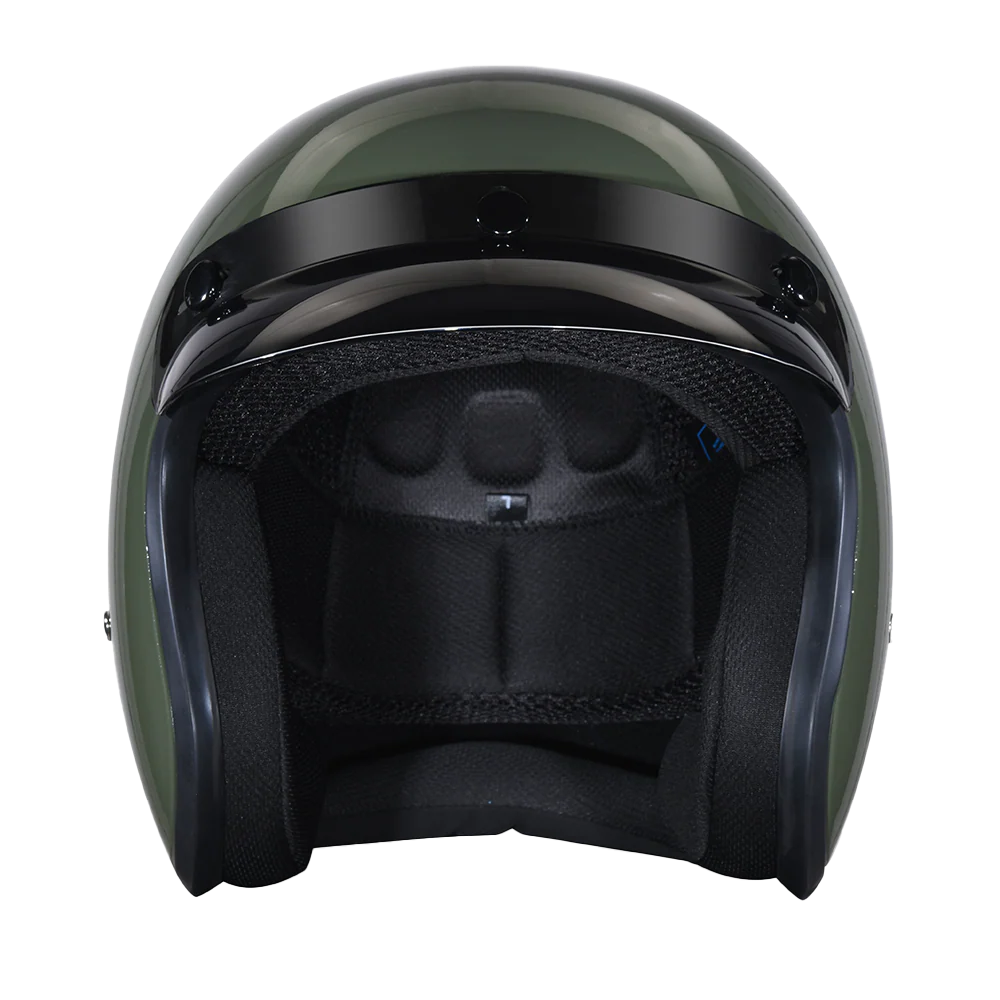 DOT Approved Daytona Cruiser Open Face Motorcycle Helmet - Men, Women & Youth - With Visor & Graphics - W/ 2nd Amendment Seal - Image 2