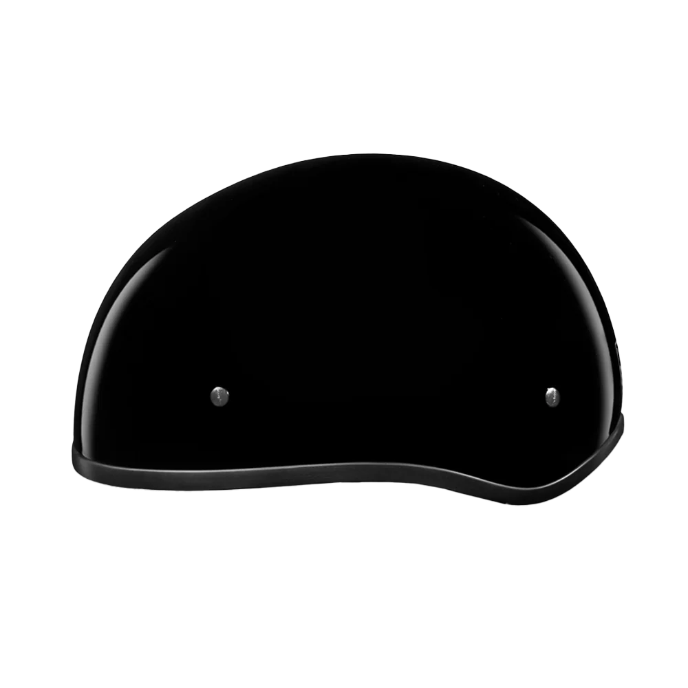 DOT Approved Daytona Skull Cap Half Shell Motorcycle Helmet - Beanie Style for Motorcycles, Cruisers, Scooters, and Mopeds W/O Visor- Hi-Gloss Black - Image 2