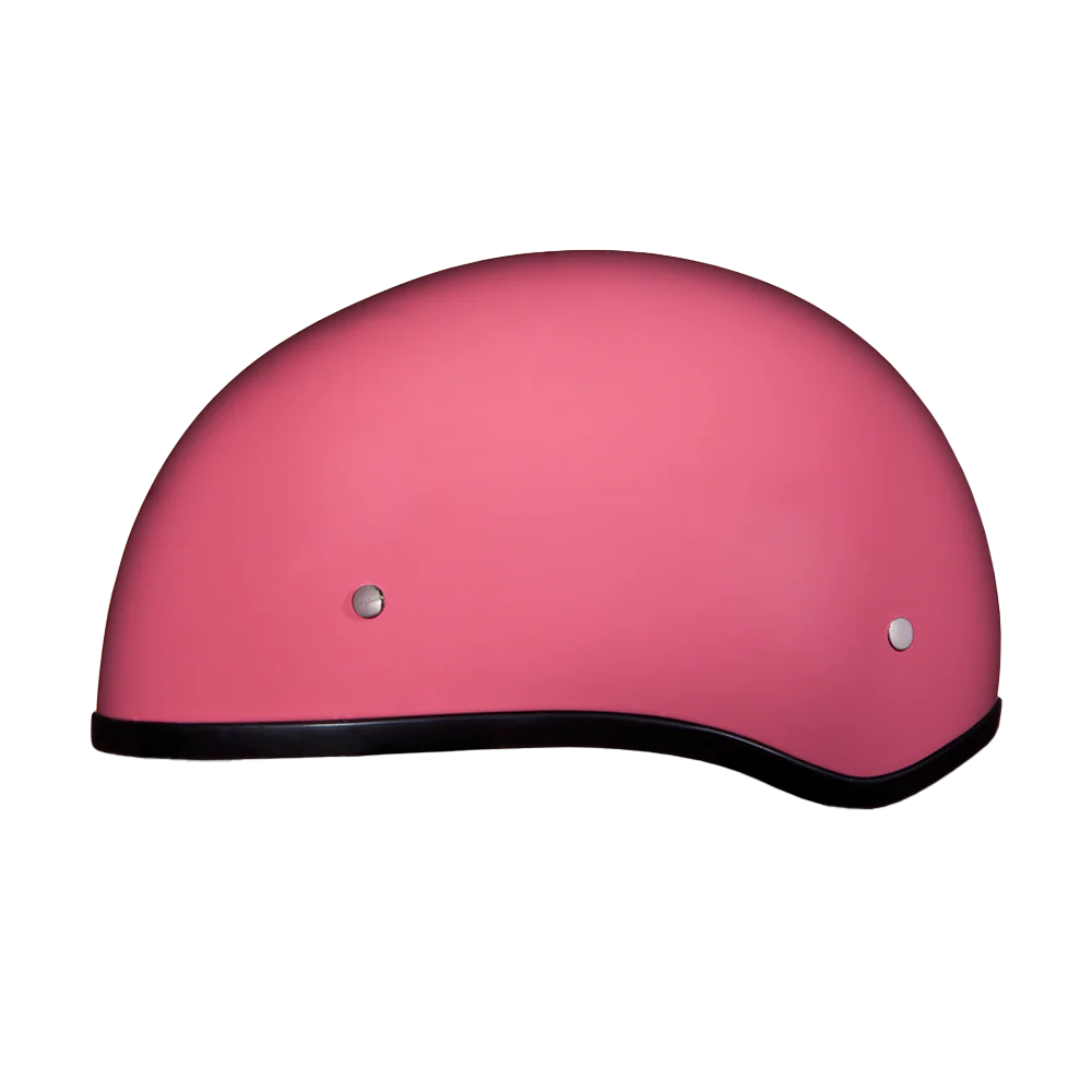 DOT Approved Daytona Skull Cap Half Shell Motorcycle Helmet - Beanie Style for Motorcycles, Cruisers, Scooters, and Mopeds W/O Visor- Hi-Gloss Pink - Image 2