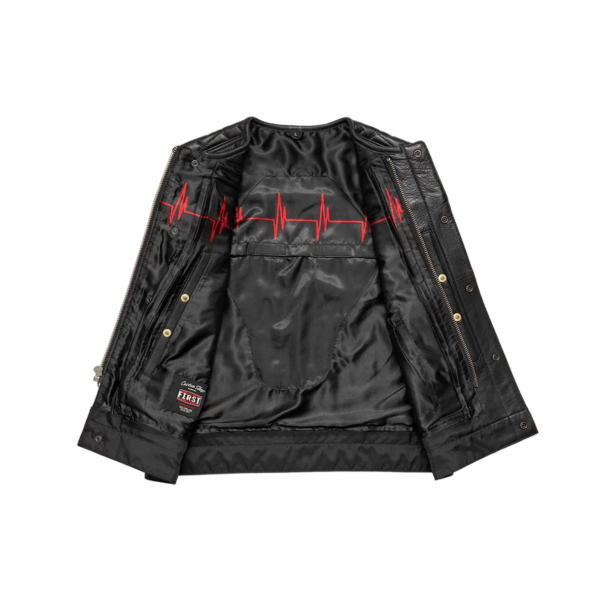 EKG Men's Leather Motorcycle Vest (Limited Edition) - Image 3