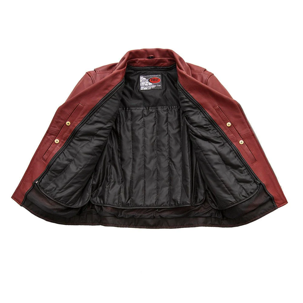 Fillmore Men's Motorcycle Leather Jacket - Image 13