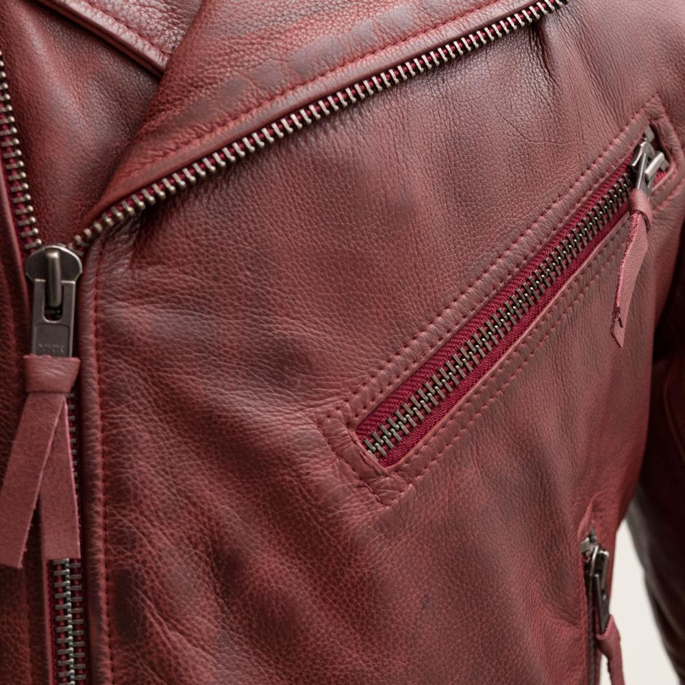 Fillmore Men's Motorcycle Leather Jacket - Image 14