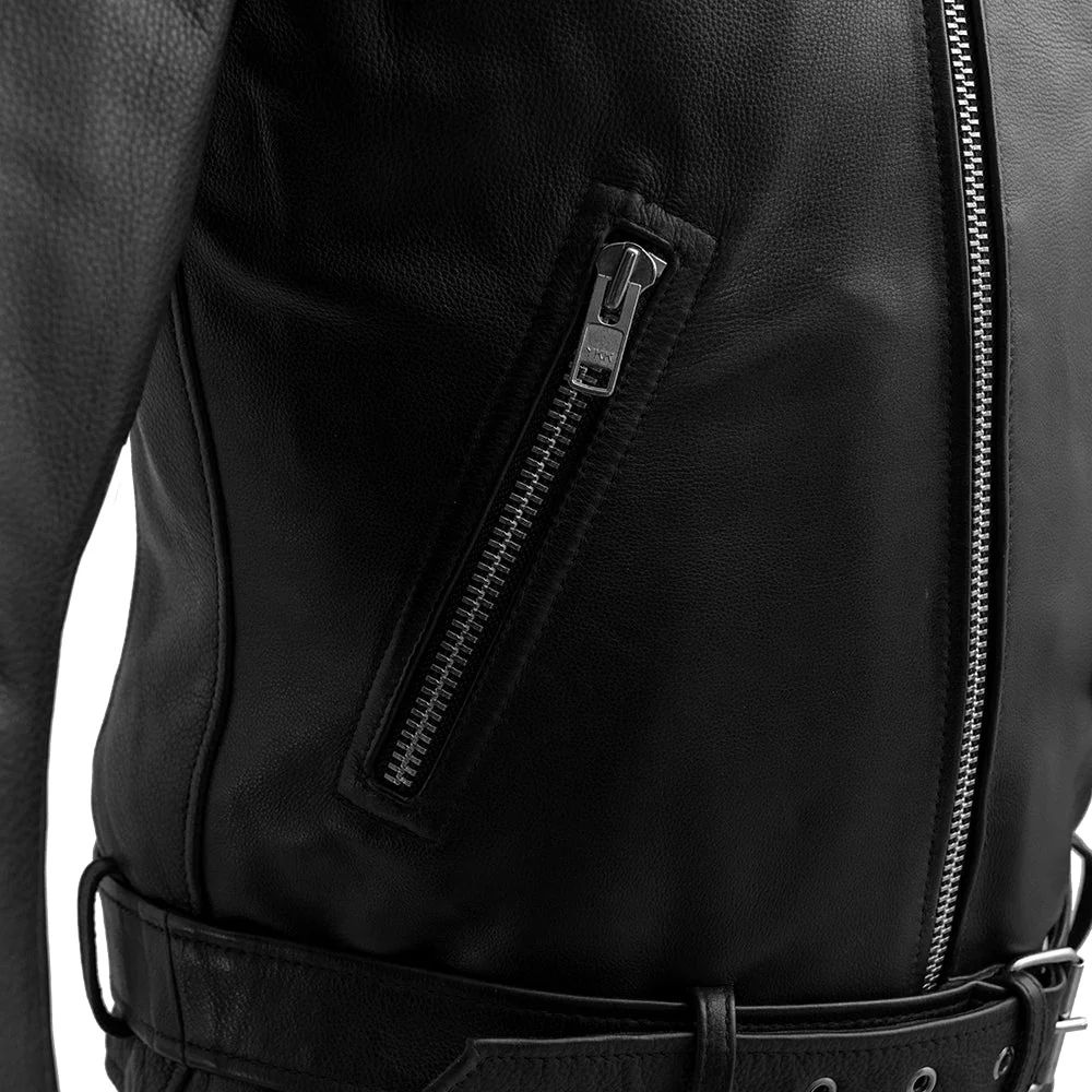 Fillmore Men's Motorcycle Leather Jacket - Image 18