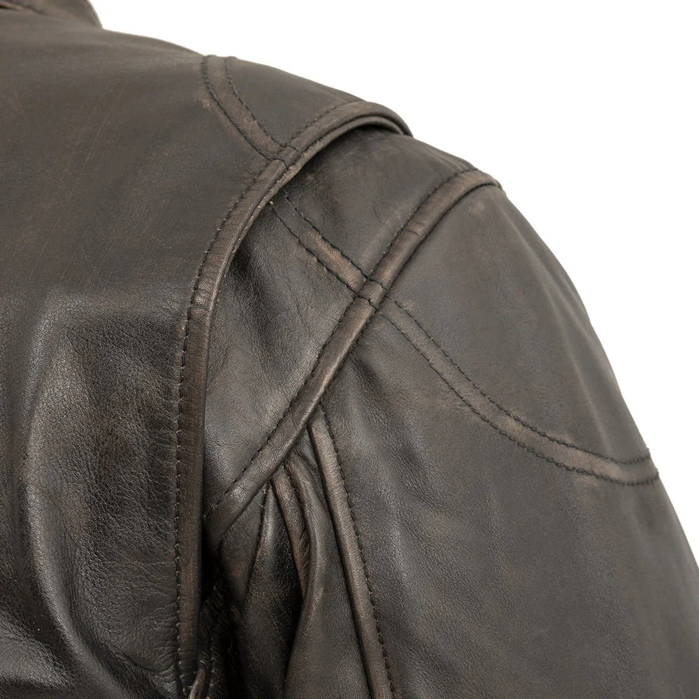 Indy Men's Motorcycle Leather Jacket - Image 12