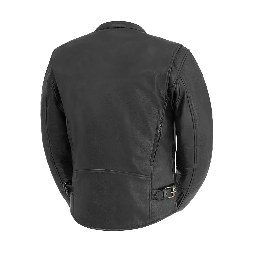 Indy Men's Motorcycle Leather Jacket - Image 2