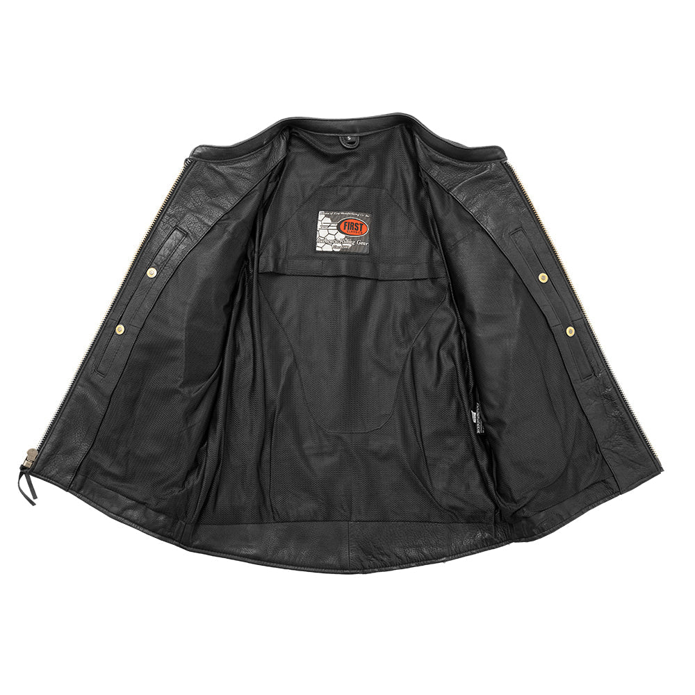 Indy Men's Motorcycle Leather Jacket - Image 3