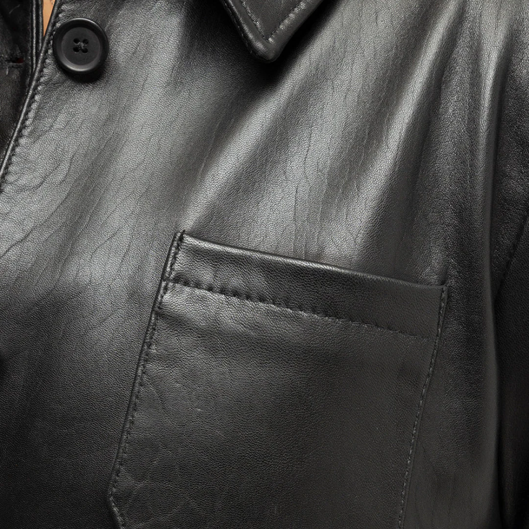 Janely Womens Fashion Leather Jacket - Image 4