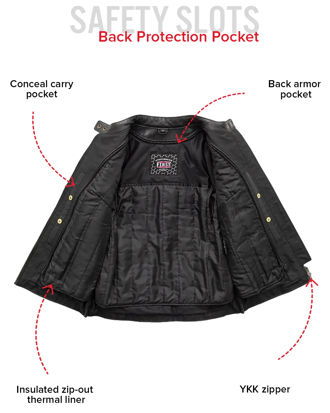Jewel - Women's Motorcycle Leather Jacket - Image 9