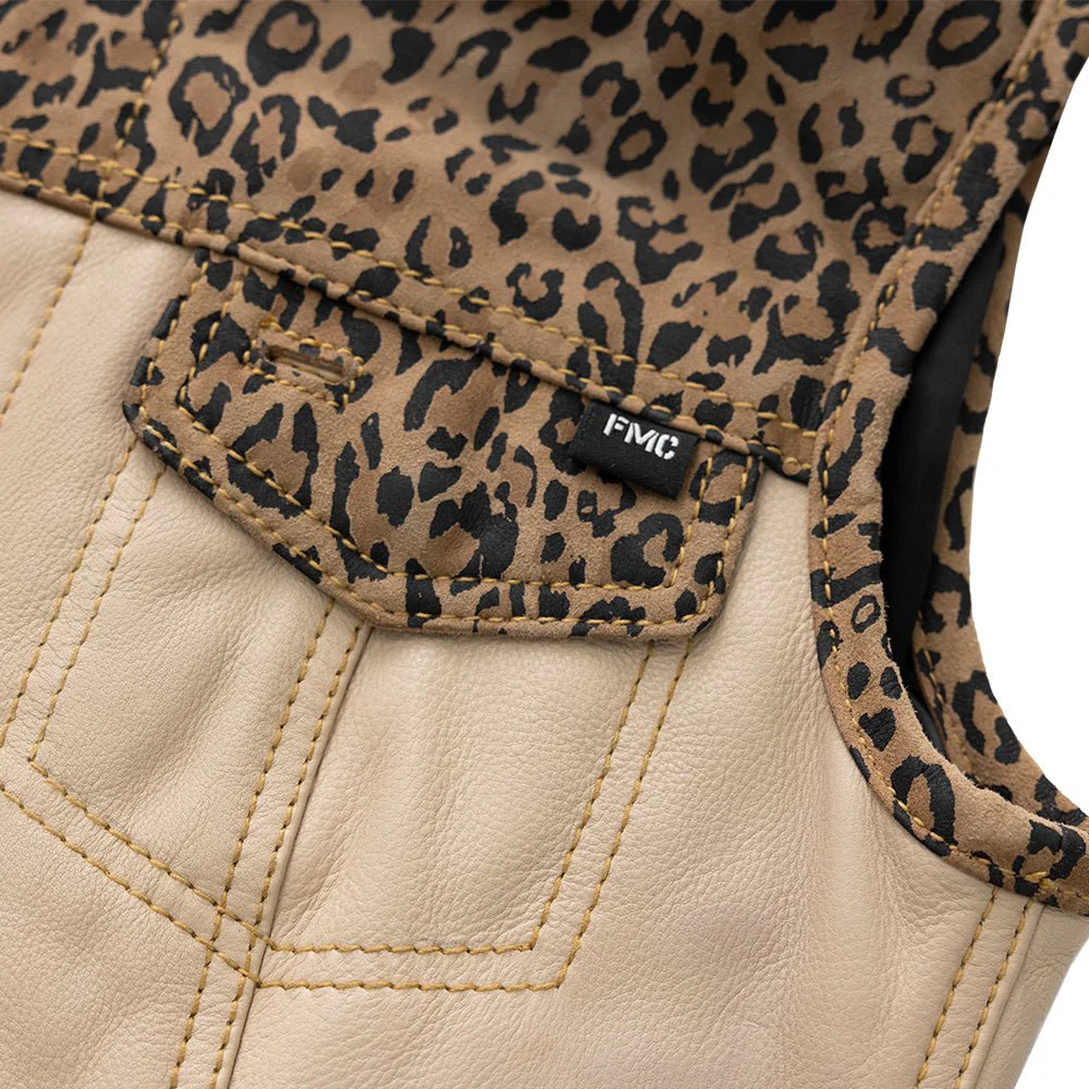 Josie Women's Club Style Leather Vest (Limited Edition) - Image 4