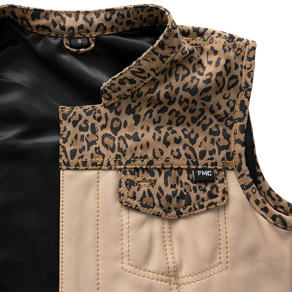 Josie Women's Club Style Leather Vest (Limited Edition) - Image 8