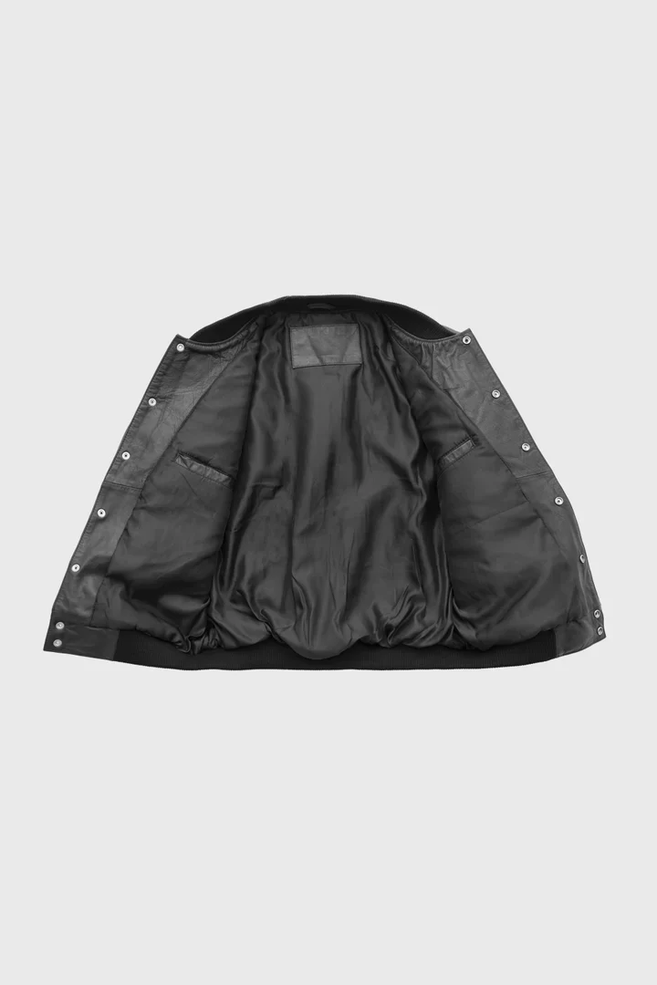Keith Fashion Leather Varsity Jacket - Image 3