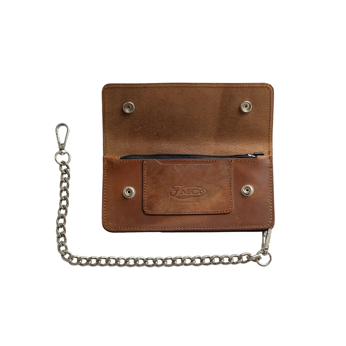 LARGE TRUCKER - Vegetable Tanned Leather Wallet - Image 10