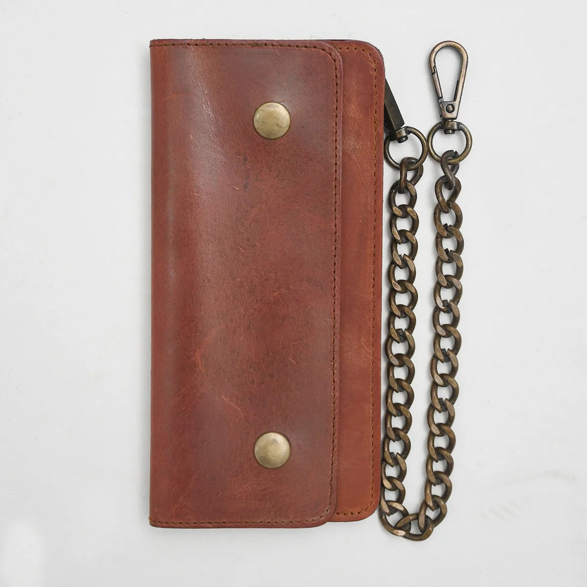 LARGE TRUCKER - Vegetable Tanned Leather Wallet - Image 30