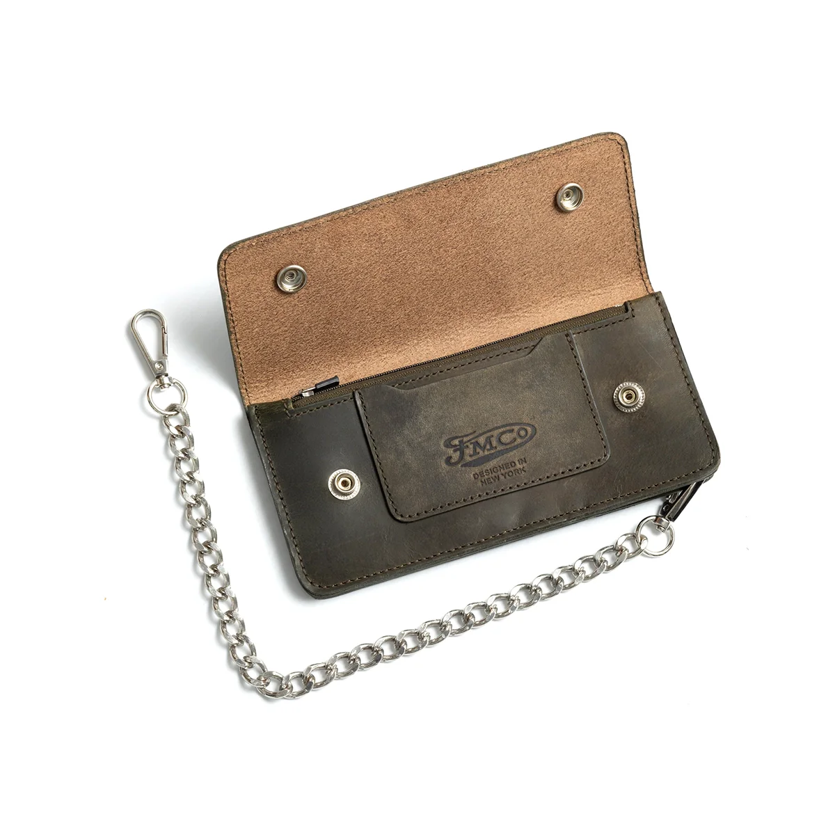 LARGE TRUCKER - Vegetable Tanned Leather Wallet - Image 6