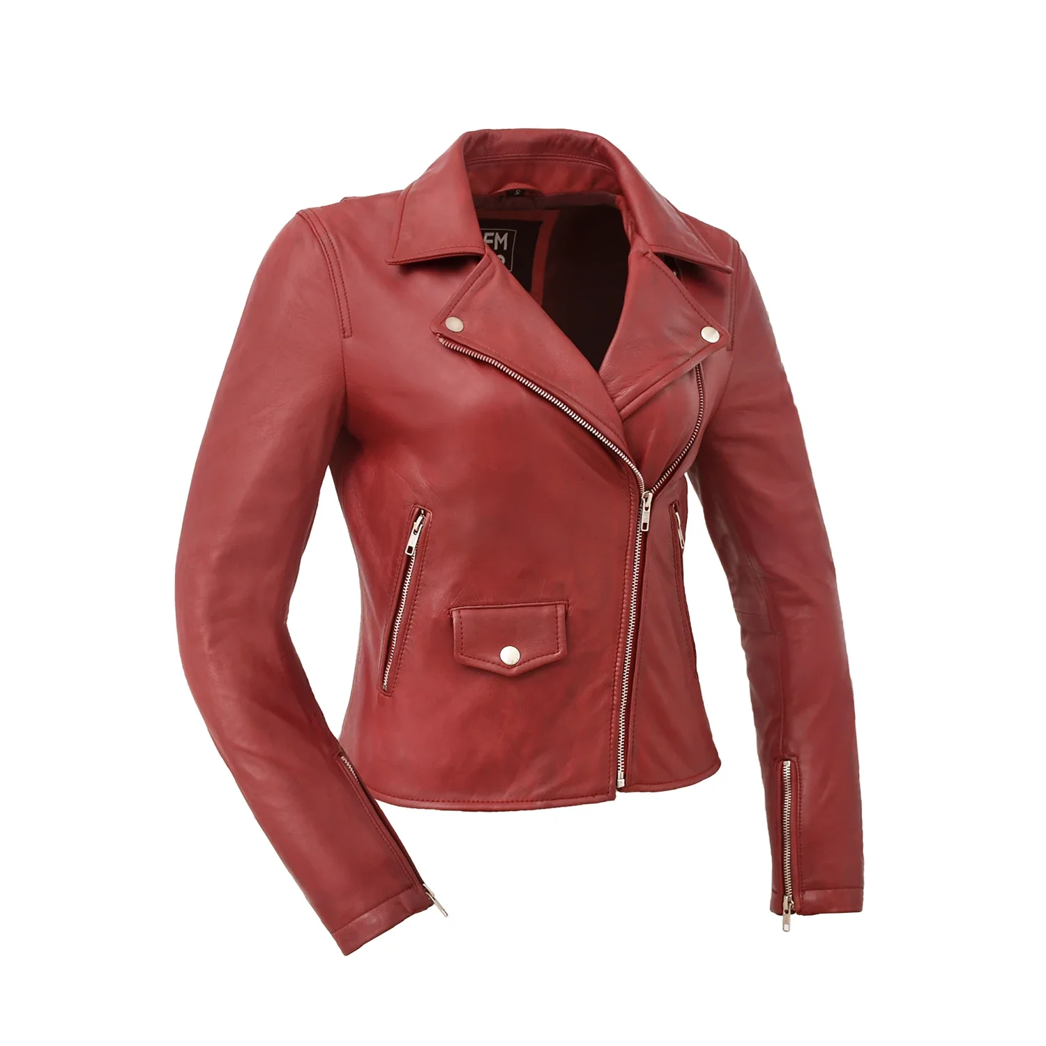Lennox  Moto Style Leather Jacket - Image 11