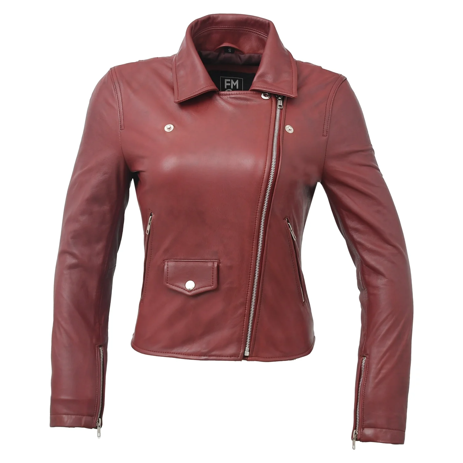 Lennox  Moto Style Leather Jacket - Image 16