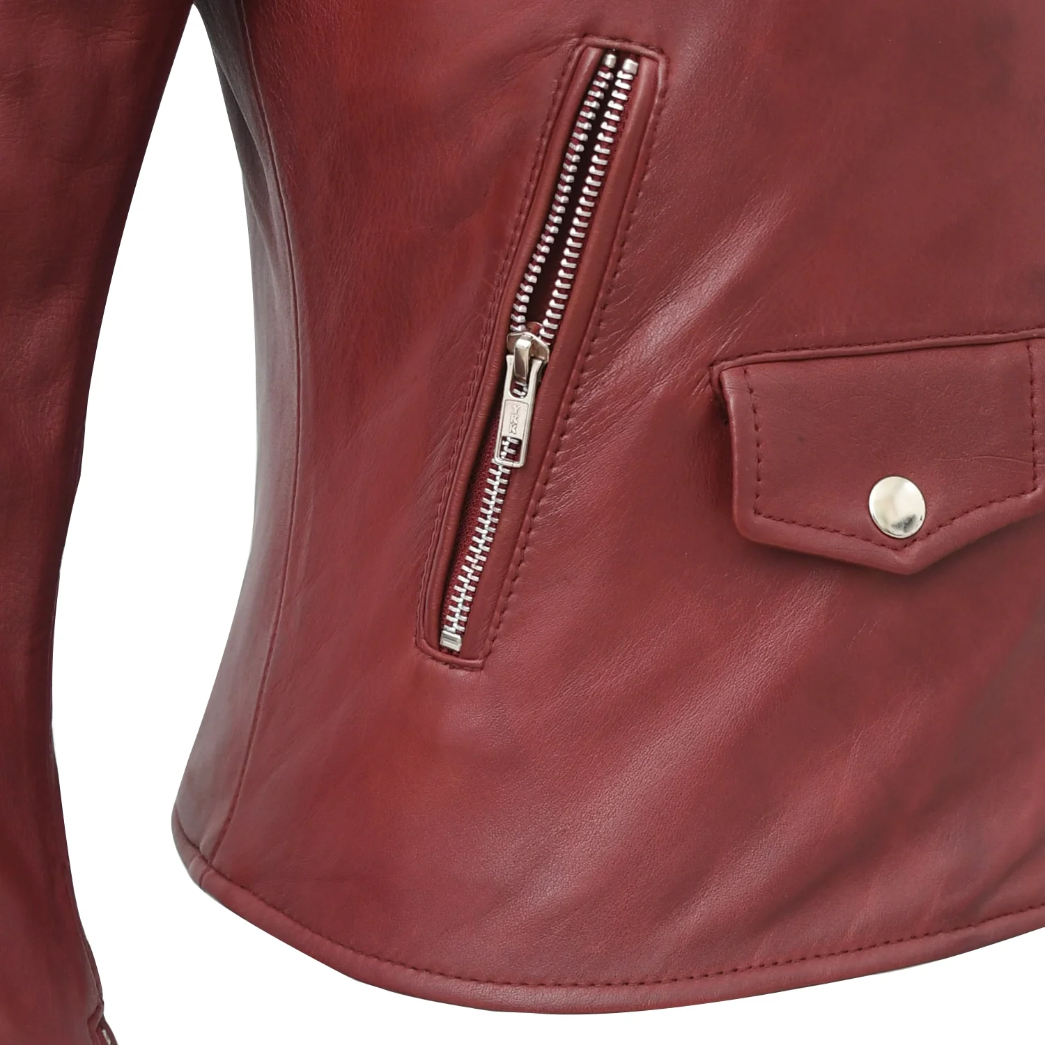 Lennox  Moto Style Leather Jacket - Image 21