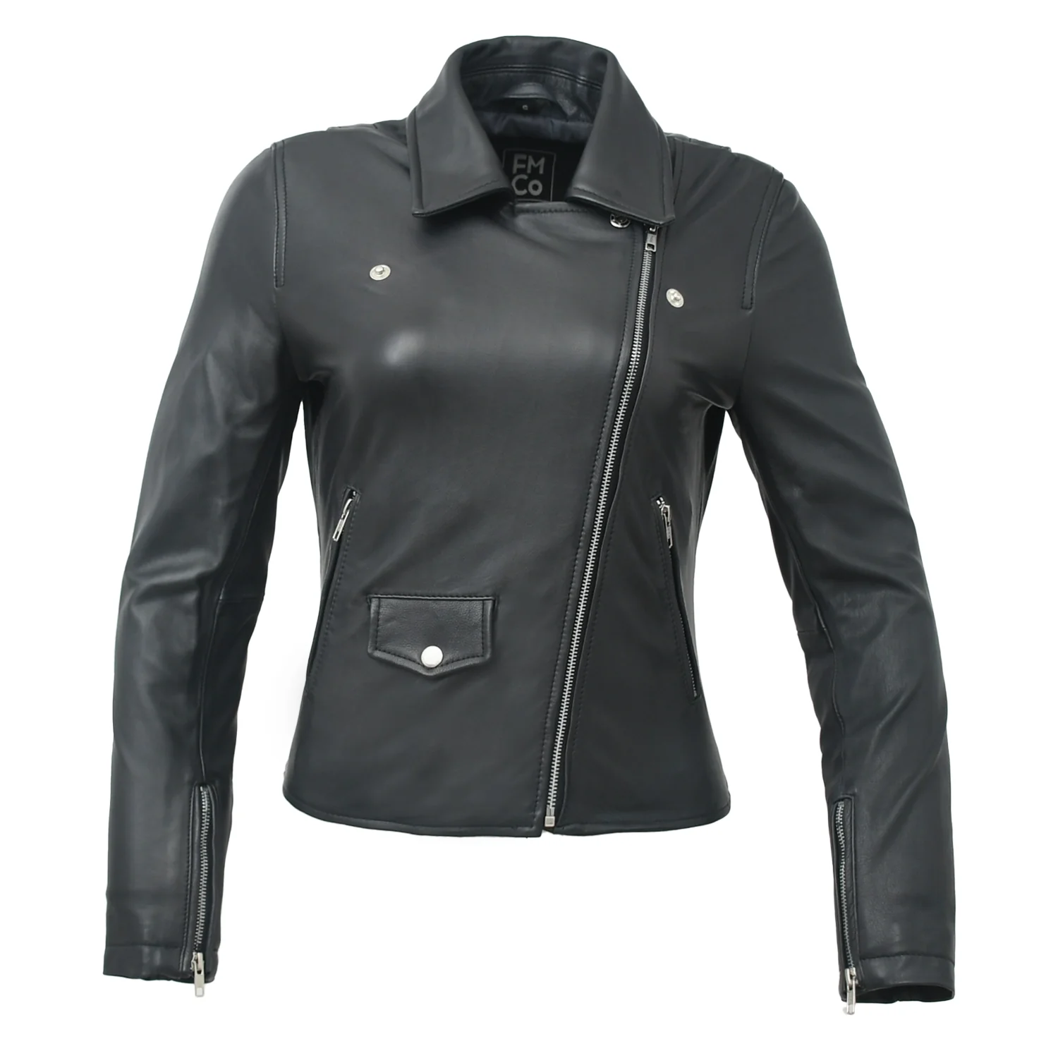 Lennox  Moto Style Leather Jacket - Image 25