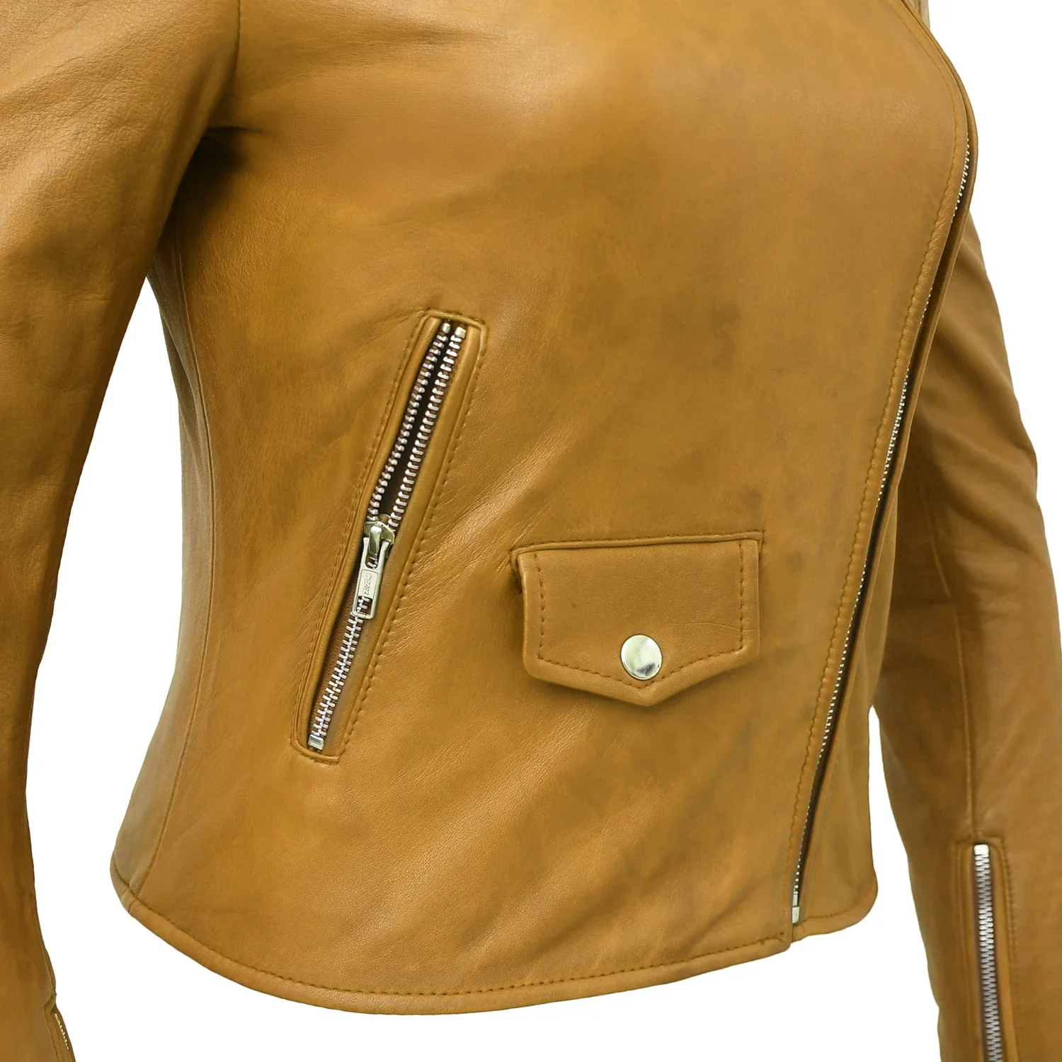 Lennox  Moto Style Leather Jacket - Image 38