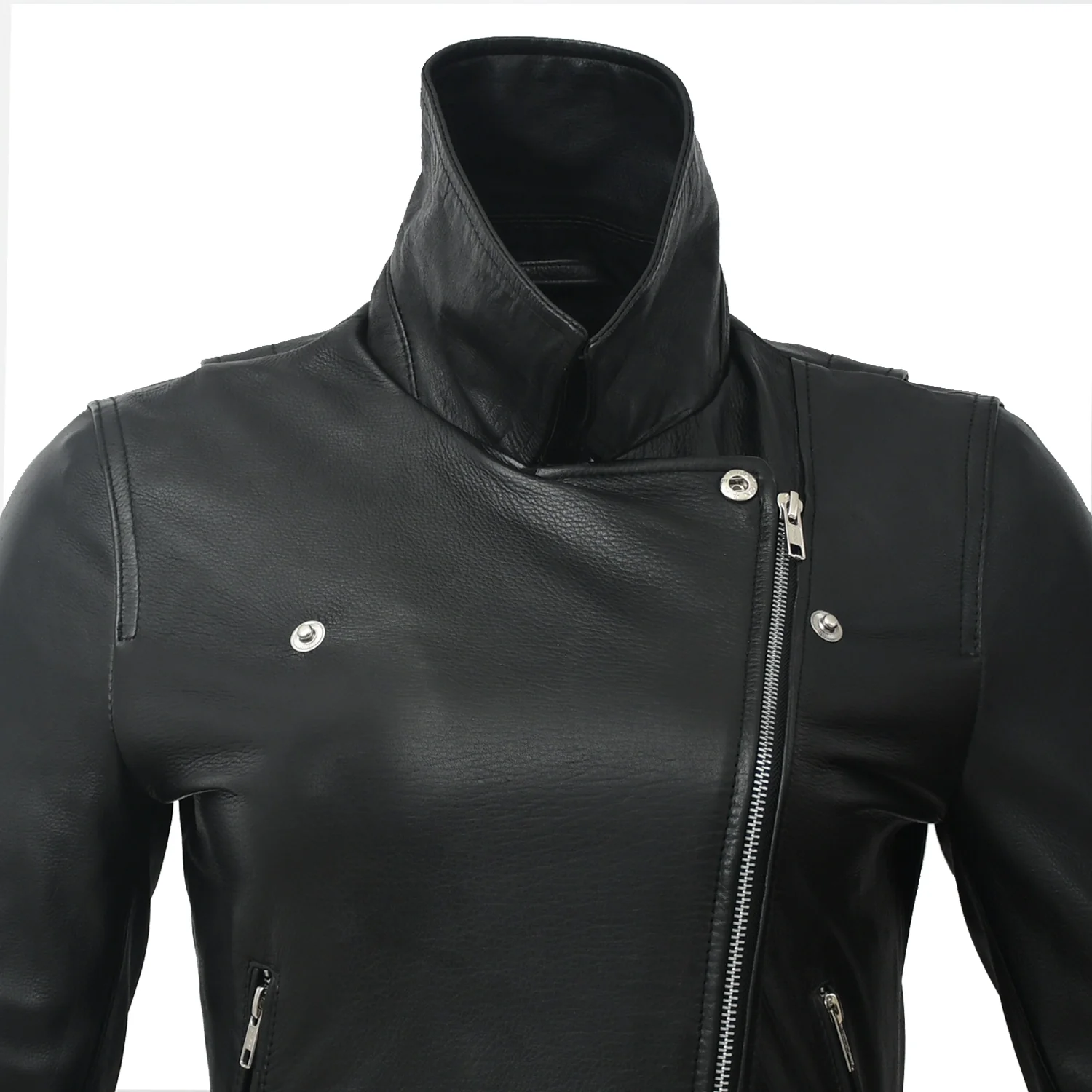 Lennox  Moto Style Leather Jacket - Image 42