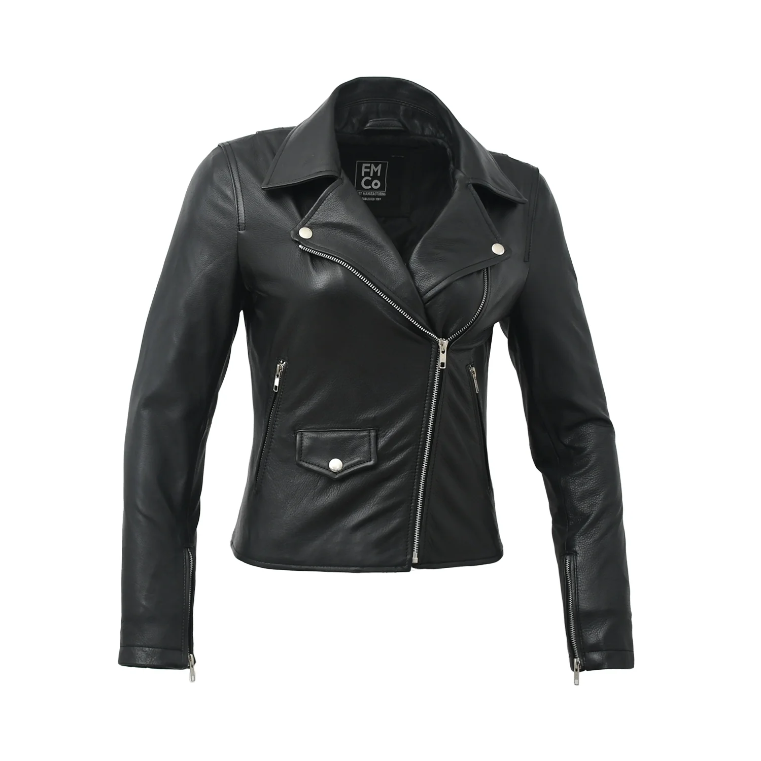 Lennox  Moto Style Leather Jacket - Image 43