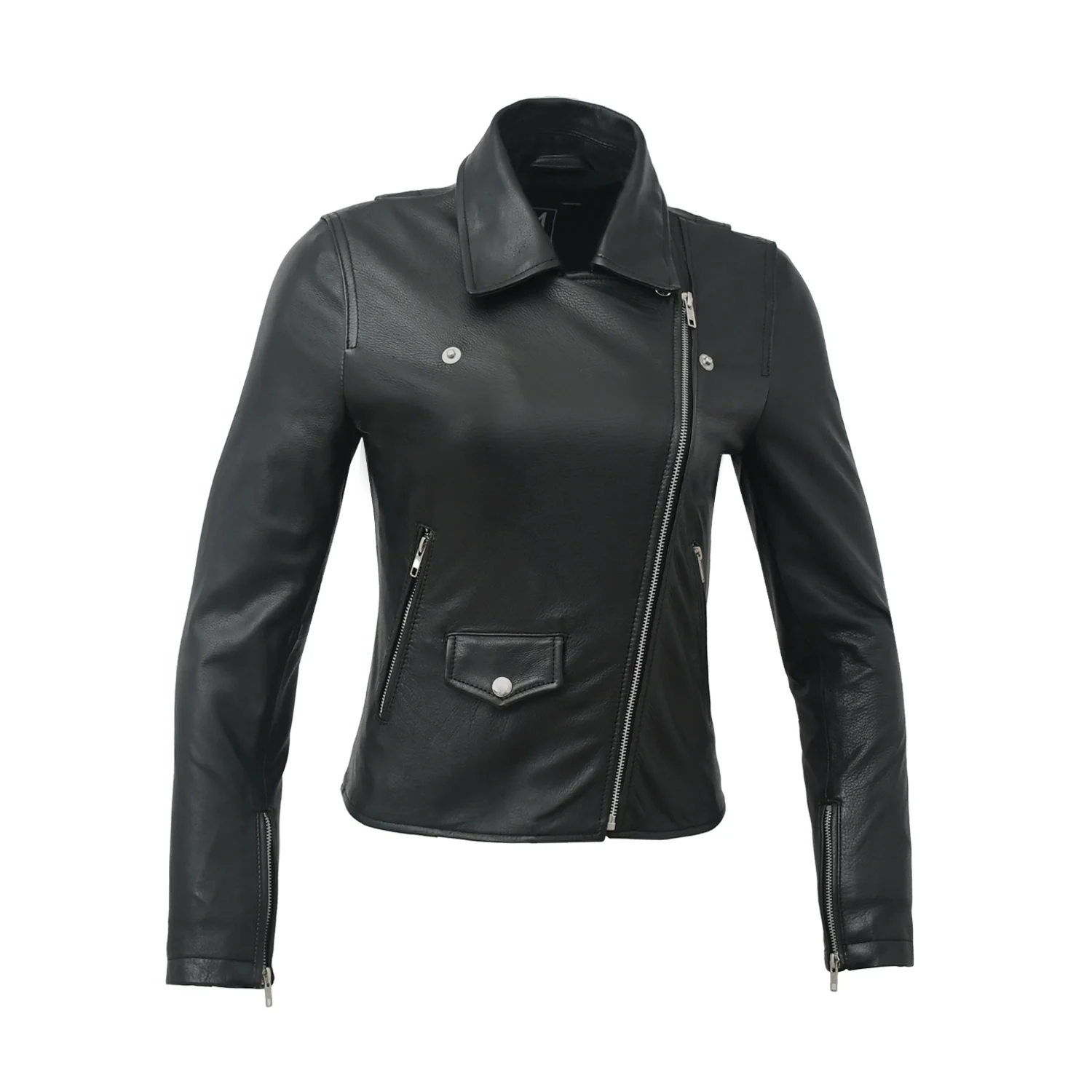 Lennox  Moto Style Leather Jacket - Image 44