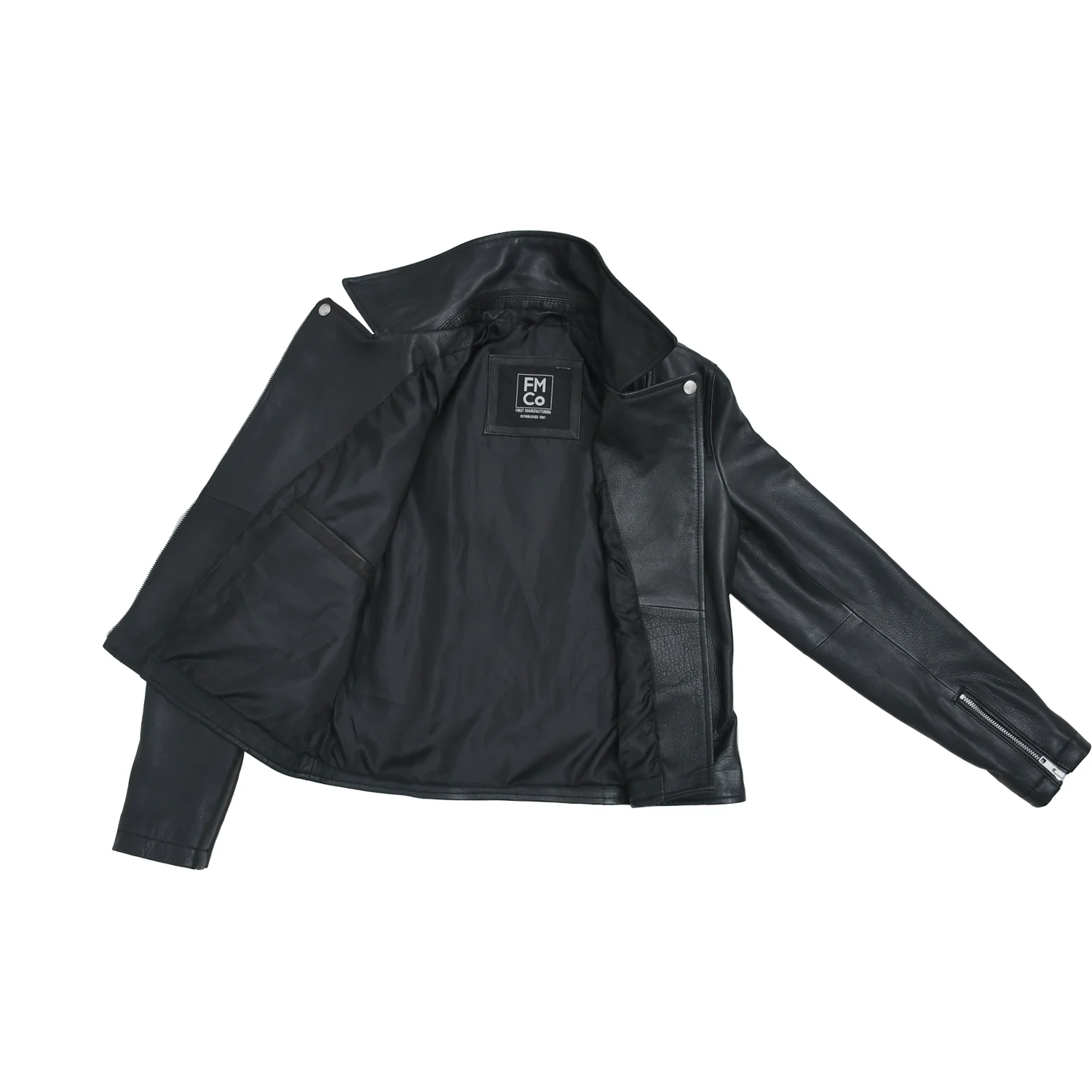 Lennox  Moto Style Leather Jacket - Image 47