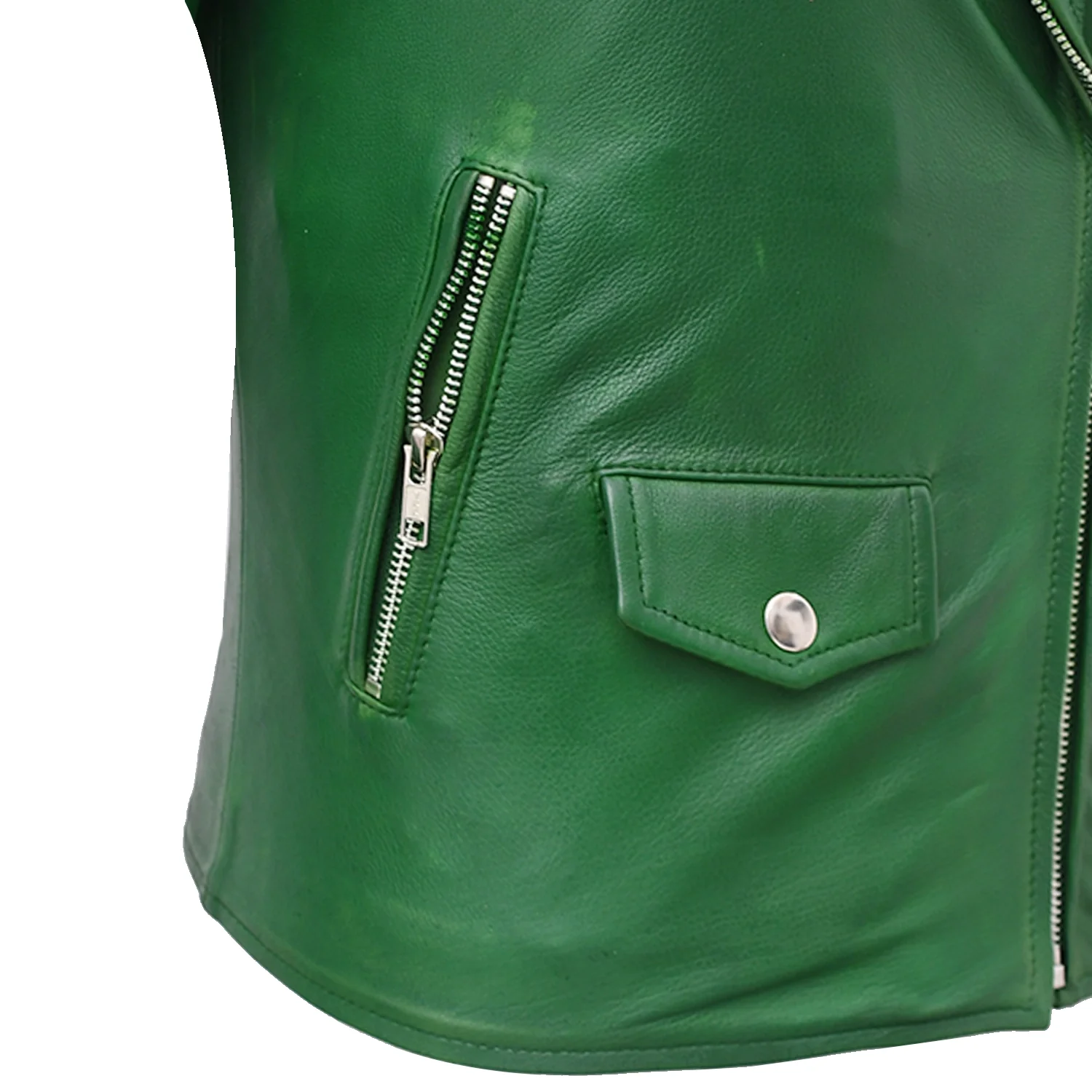 Lennox  Moto Style Leather Jacket - Image 8