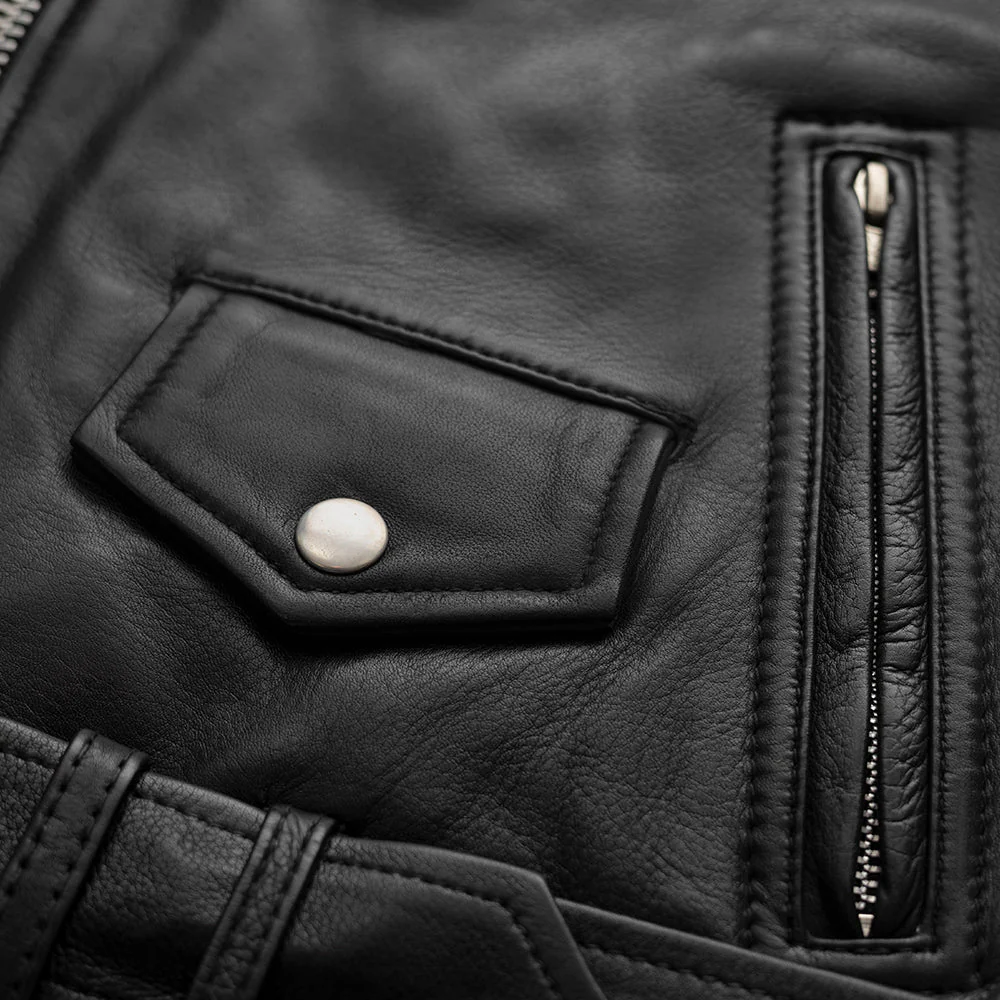 Lesley - Women's Motorcycle Leather Jacket - BHBR - Image 9