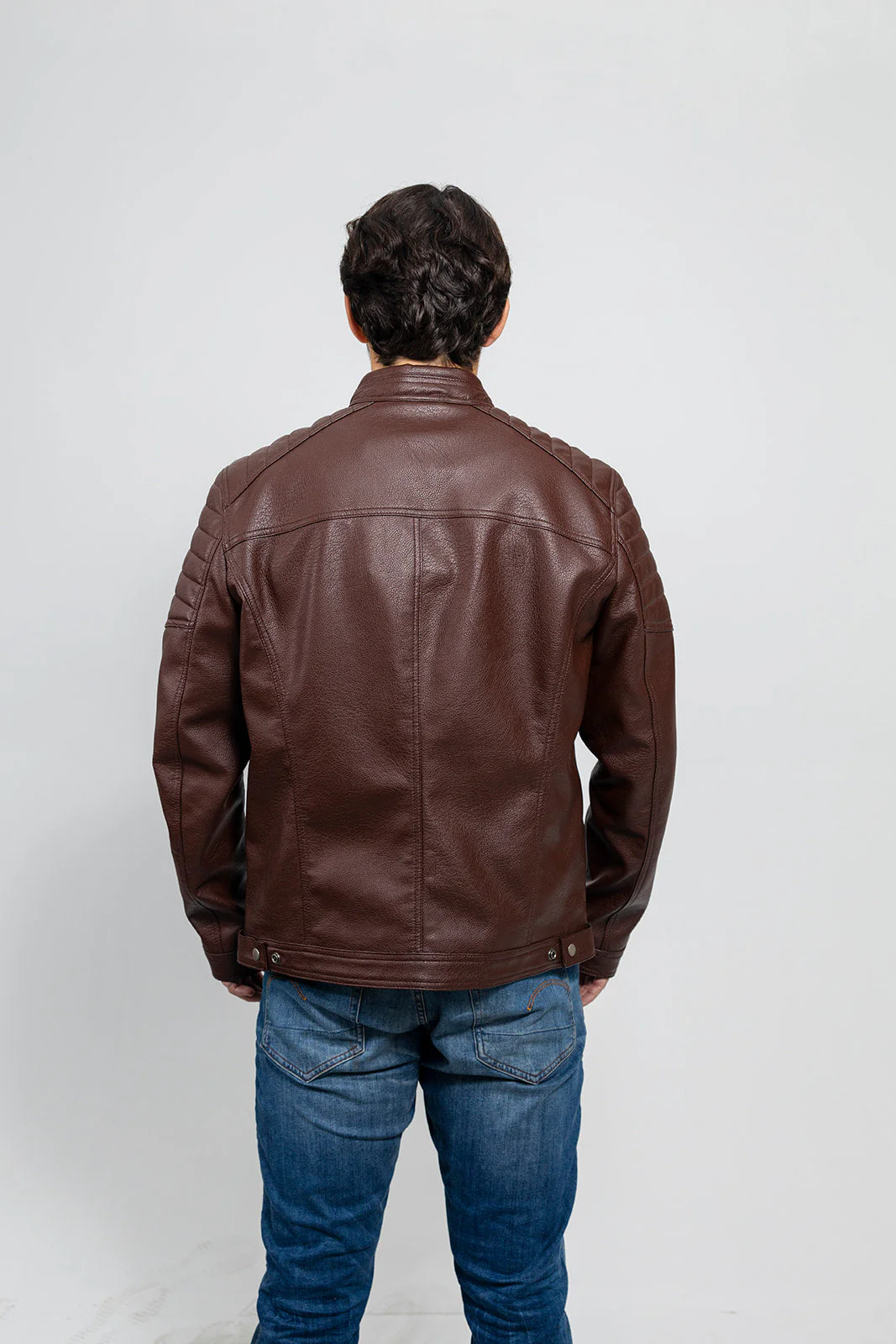 Logan Men's Vegan Faux Leather Jacket - Image 6