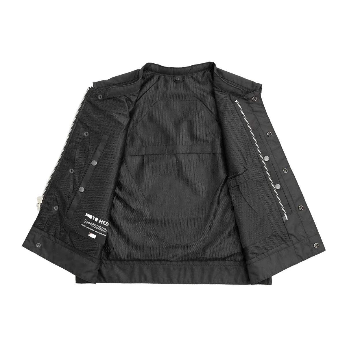 Lowrider Moto Mesh Men's Motorcycle Vest - Image 3