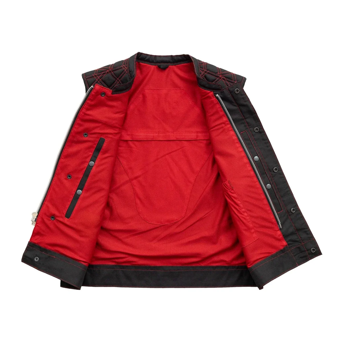 Lowside Hornet Moto Mesh Men's Club Style Vest - Image 7