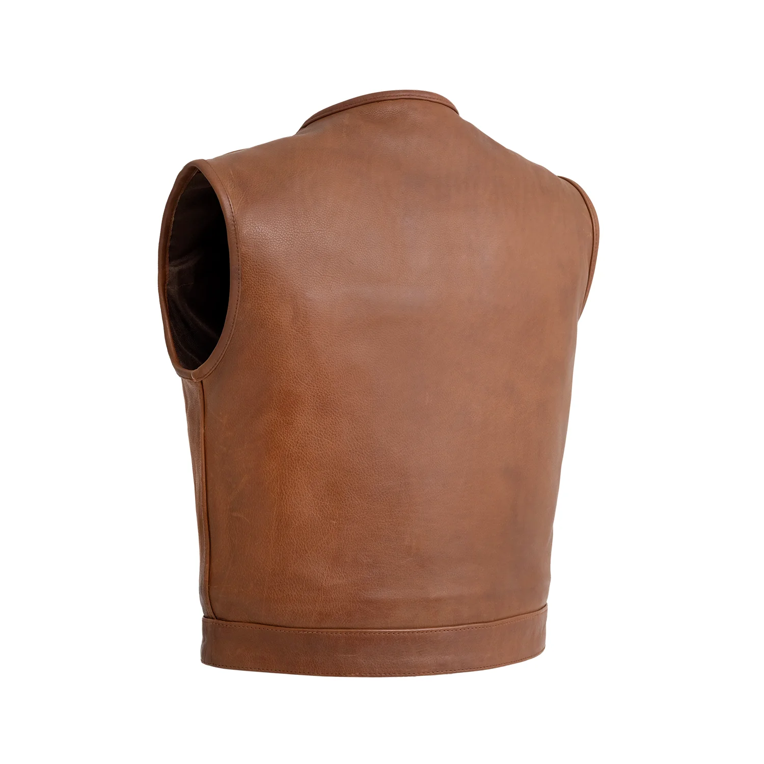 Lowside Men's Motorcycle Leather Vest - Image 12
