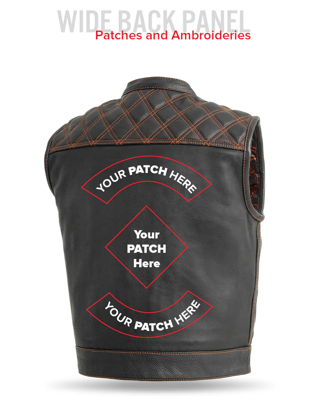 Upside Men's Club Style Leather Vest - Image 59