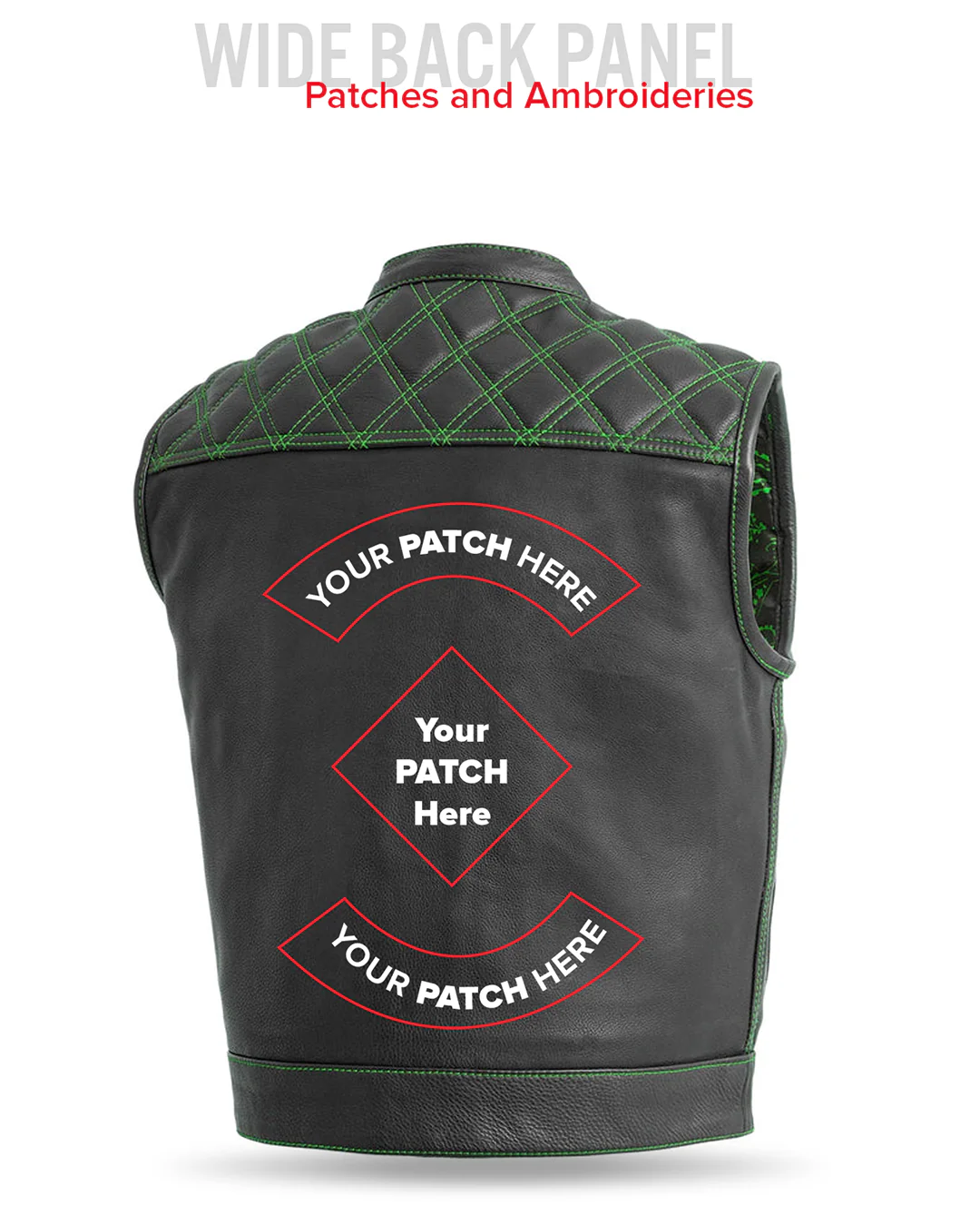 Upside Men's Club Style Leather Vest - Image 60