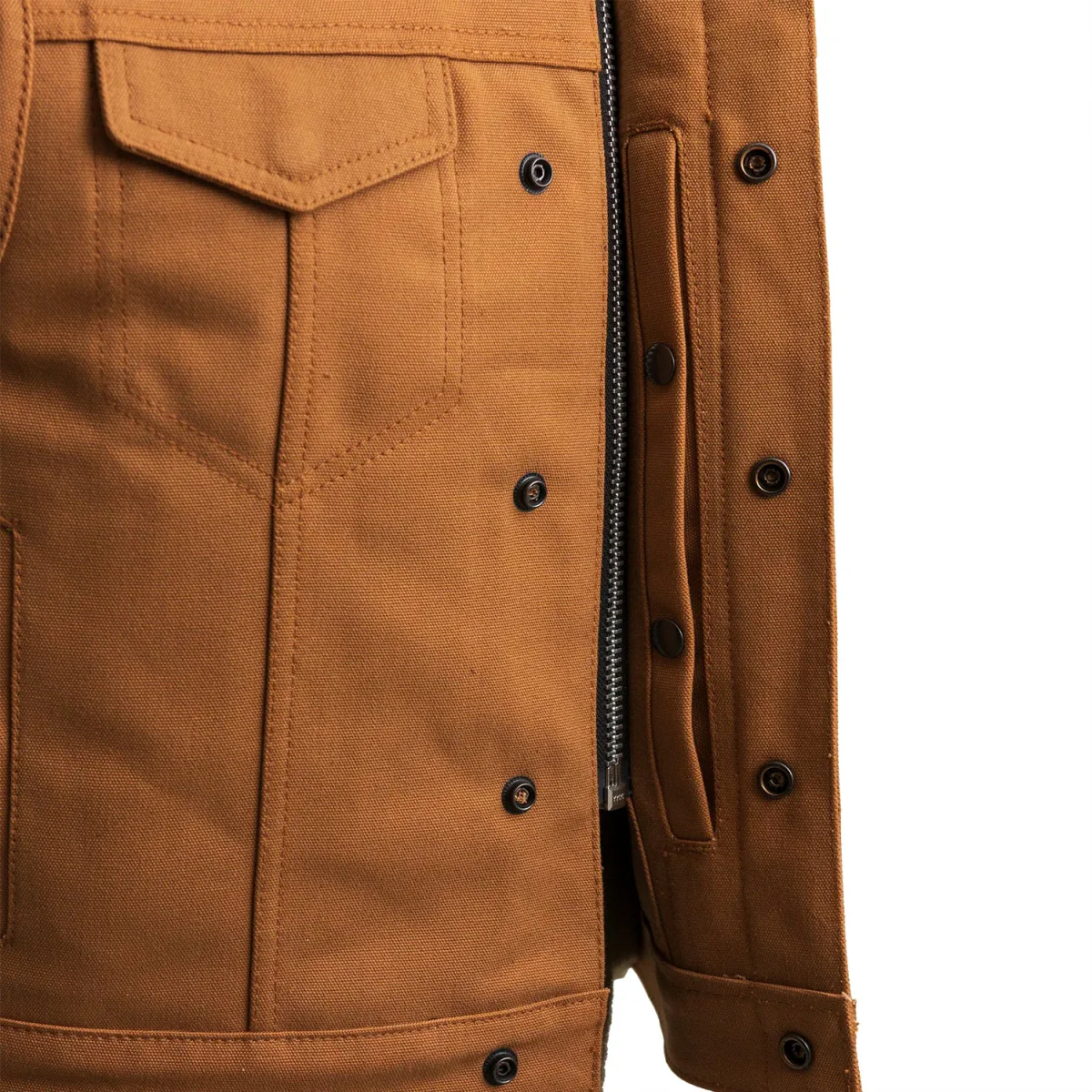 Lowside Men's Motorcycle Canvas Vest - Image 4