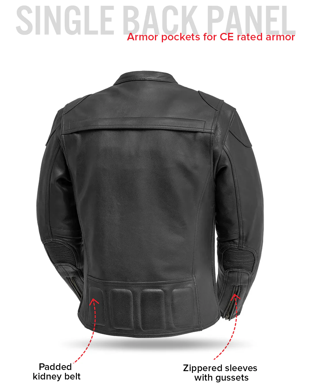 Nemesis Men's Motorcycle Leather Jacket - Image 8