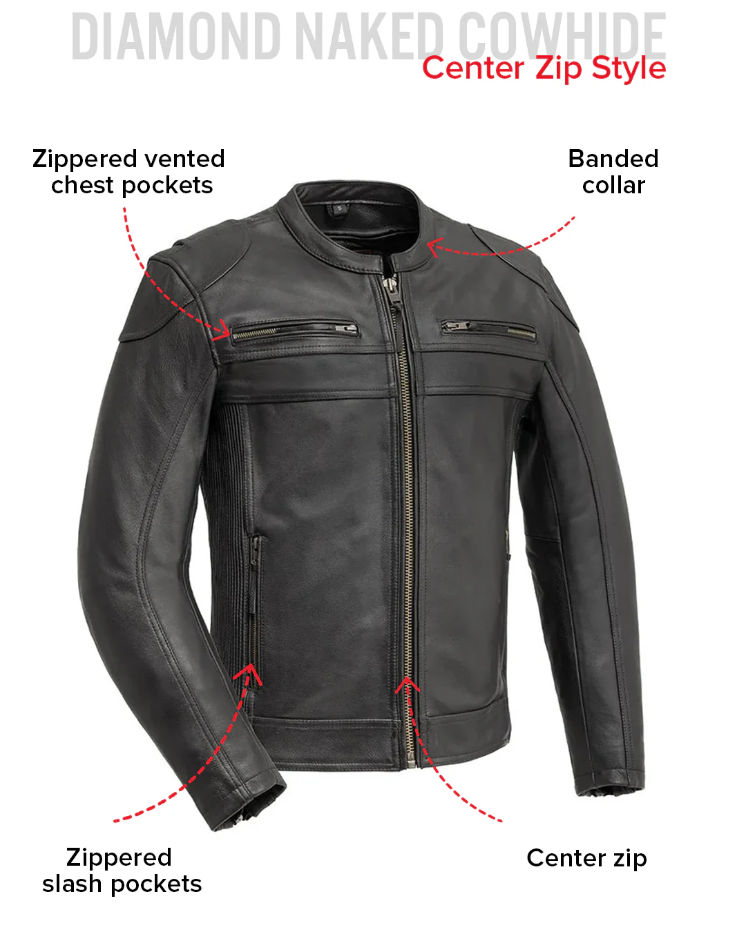 Nemesis Men's Motorcycle Leather Jacket - Image 9