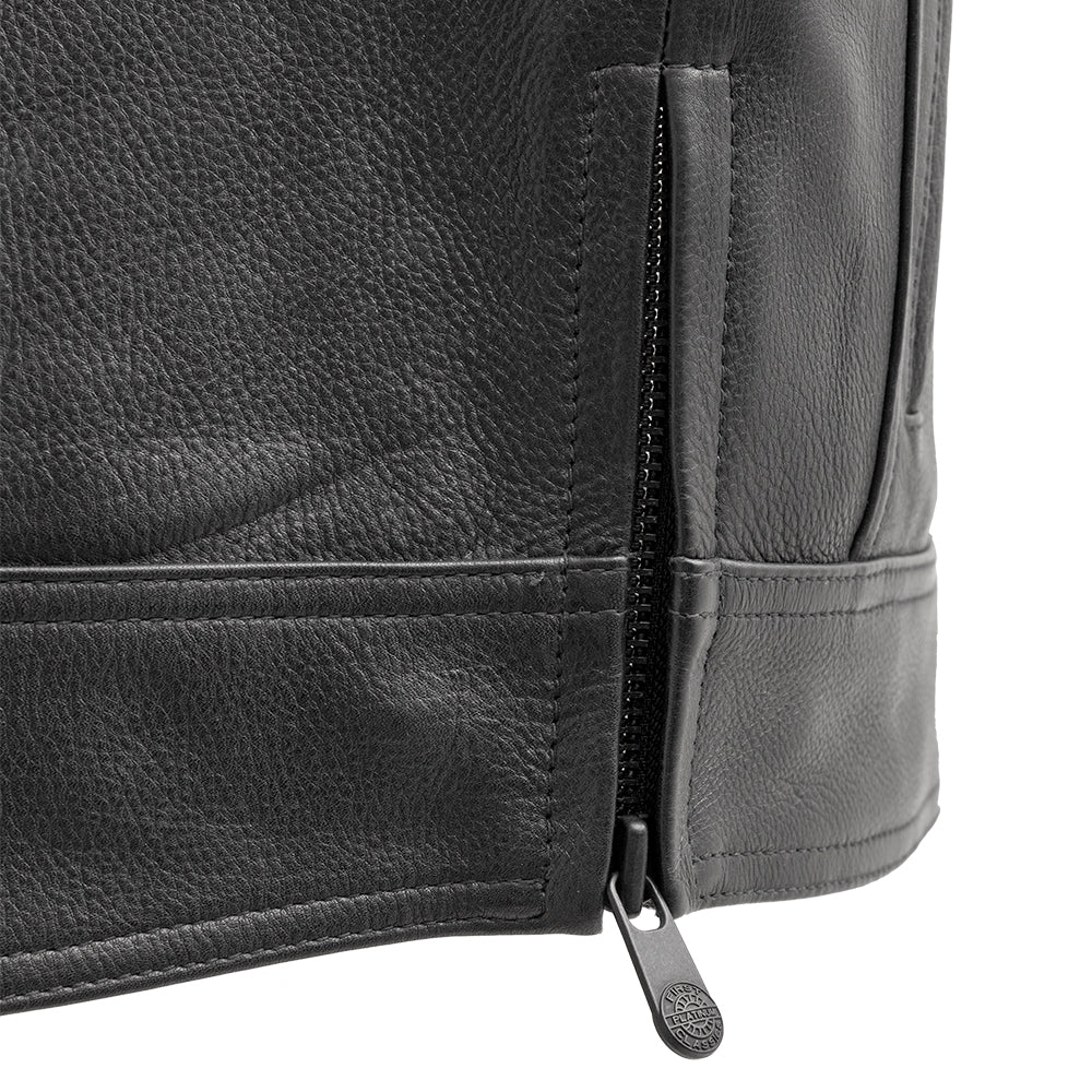Rampage - Men's Motorcycle Leather Vest - Image 4